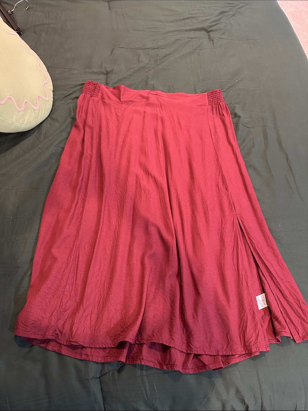 Old Navy Burgundy Midi Skirt